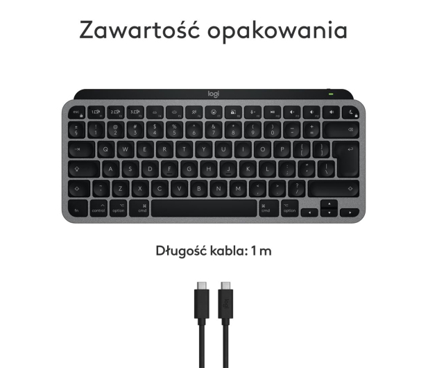 LOGITECH MX Keys Mini for Mac Grafit 920-012652 - 1261611 - zdjęcie 9